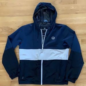 Men’s American Eagle Tri-color Windbreaker Jacket, size Medium